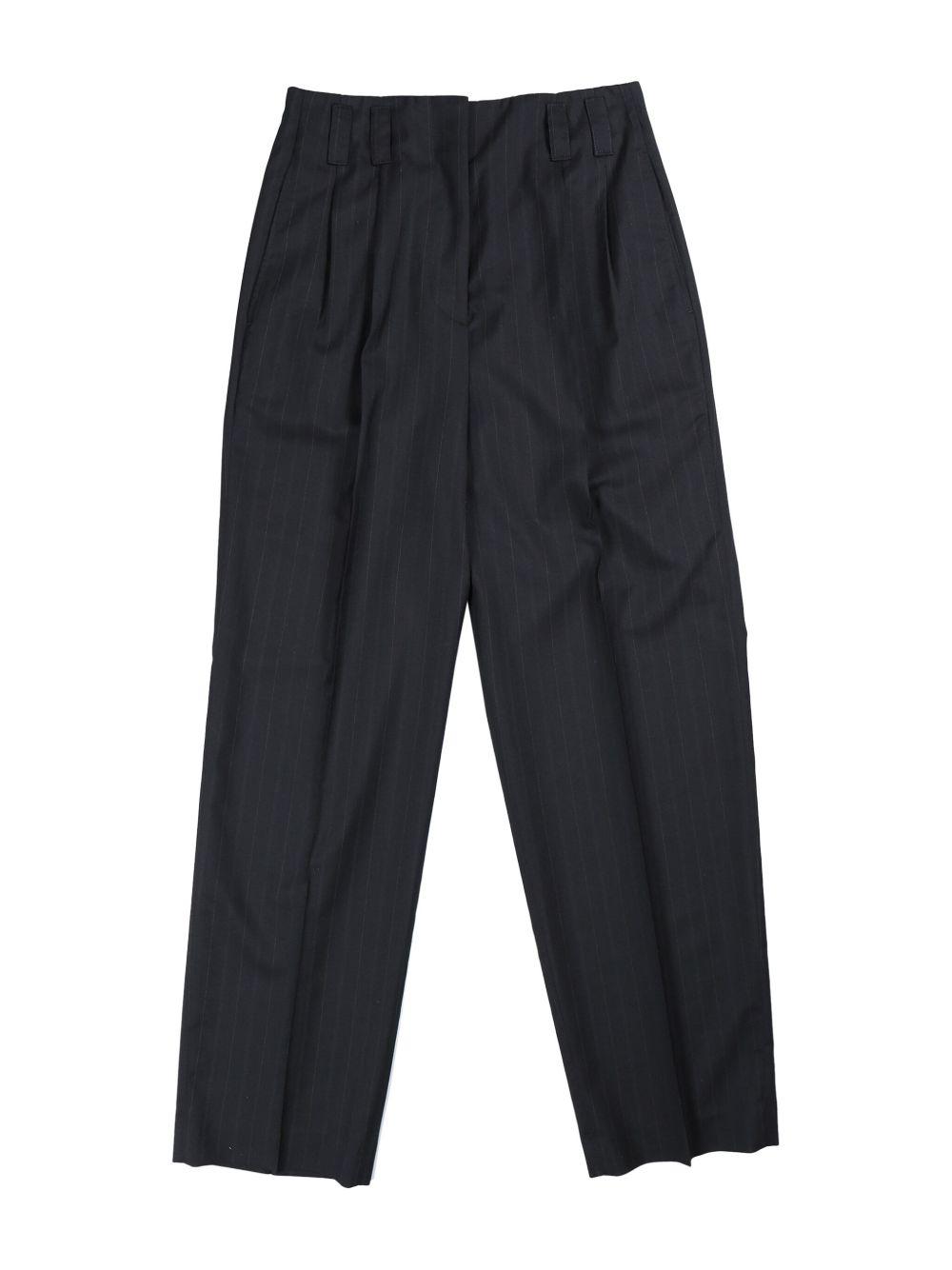 Margaret Howell pinstriped tapered tailored trousers - 黑色