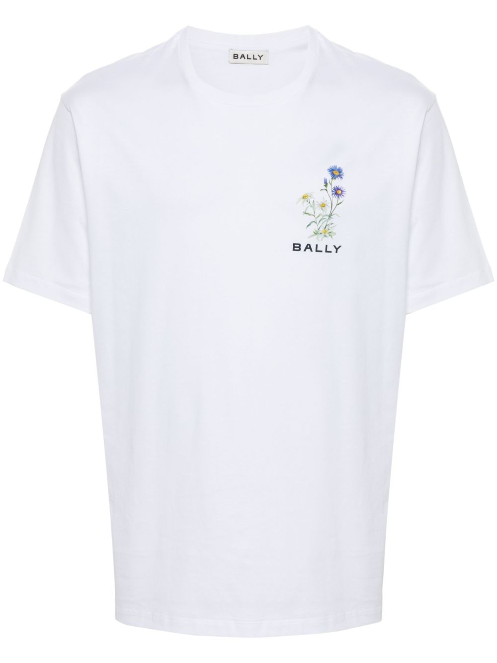 Bally 花卉印花T恤 - 白色