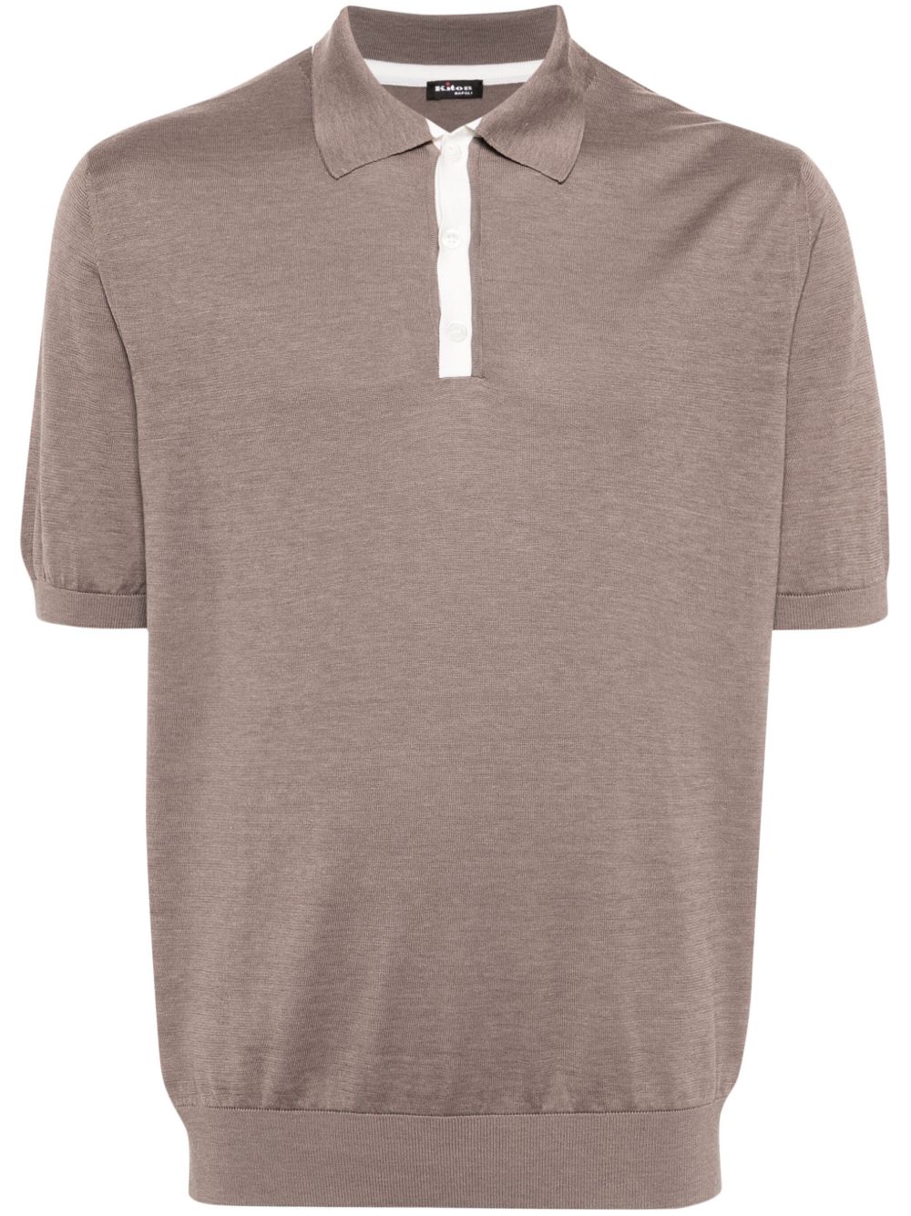 Kiton 密织polo衫 - 褐色