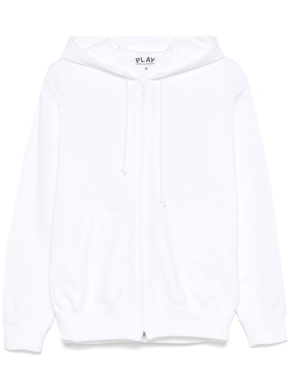 Comme Des Garçons Play 标志性心形贴花连帽衫 - 白色