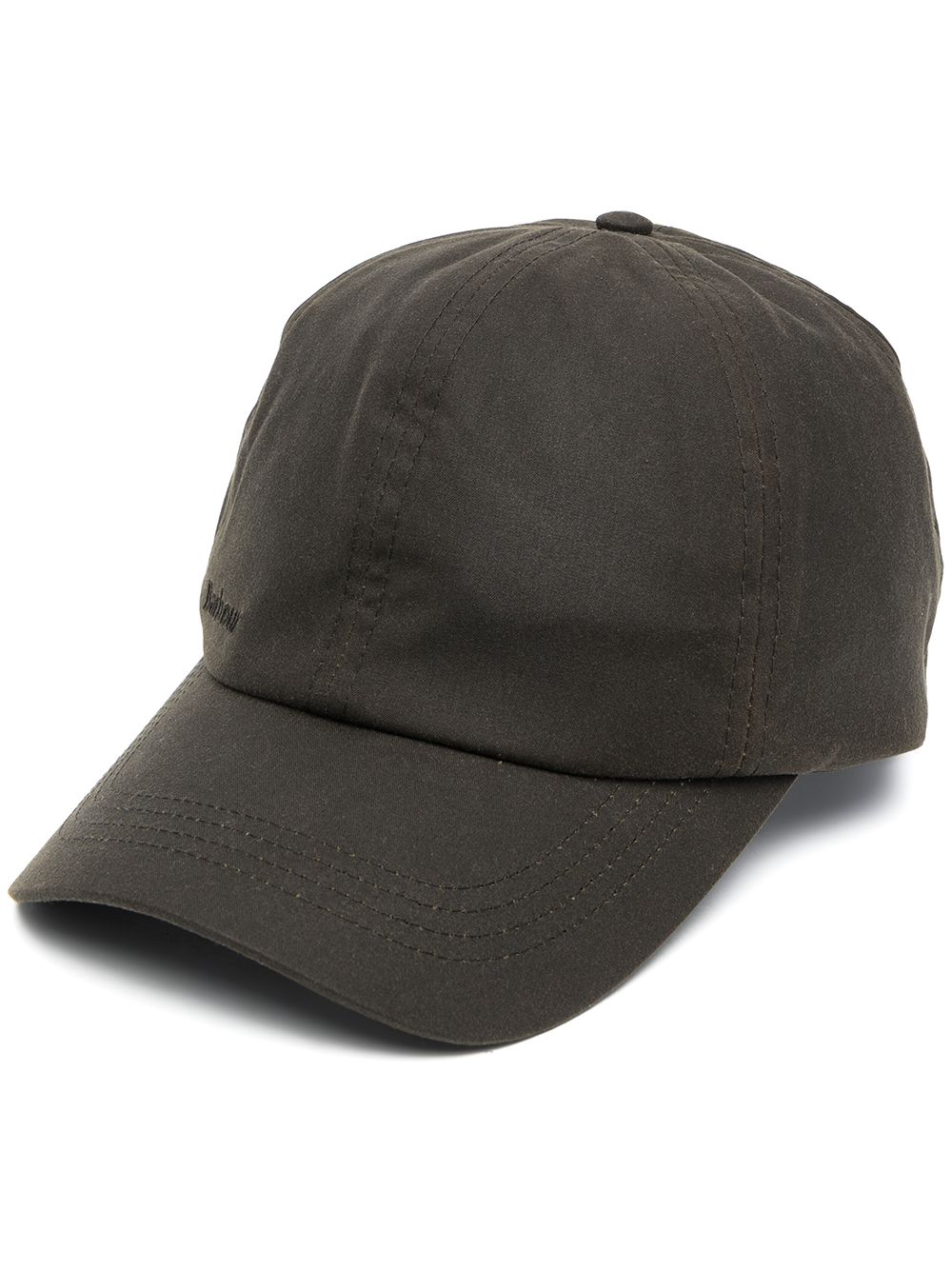 Barbour logo刺绣棒球帽 - 褐色