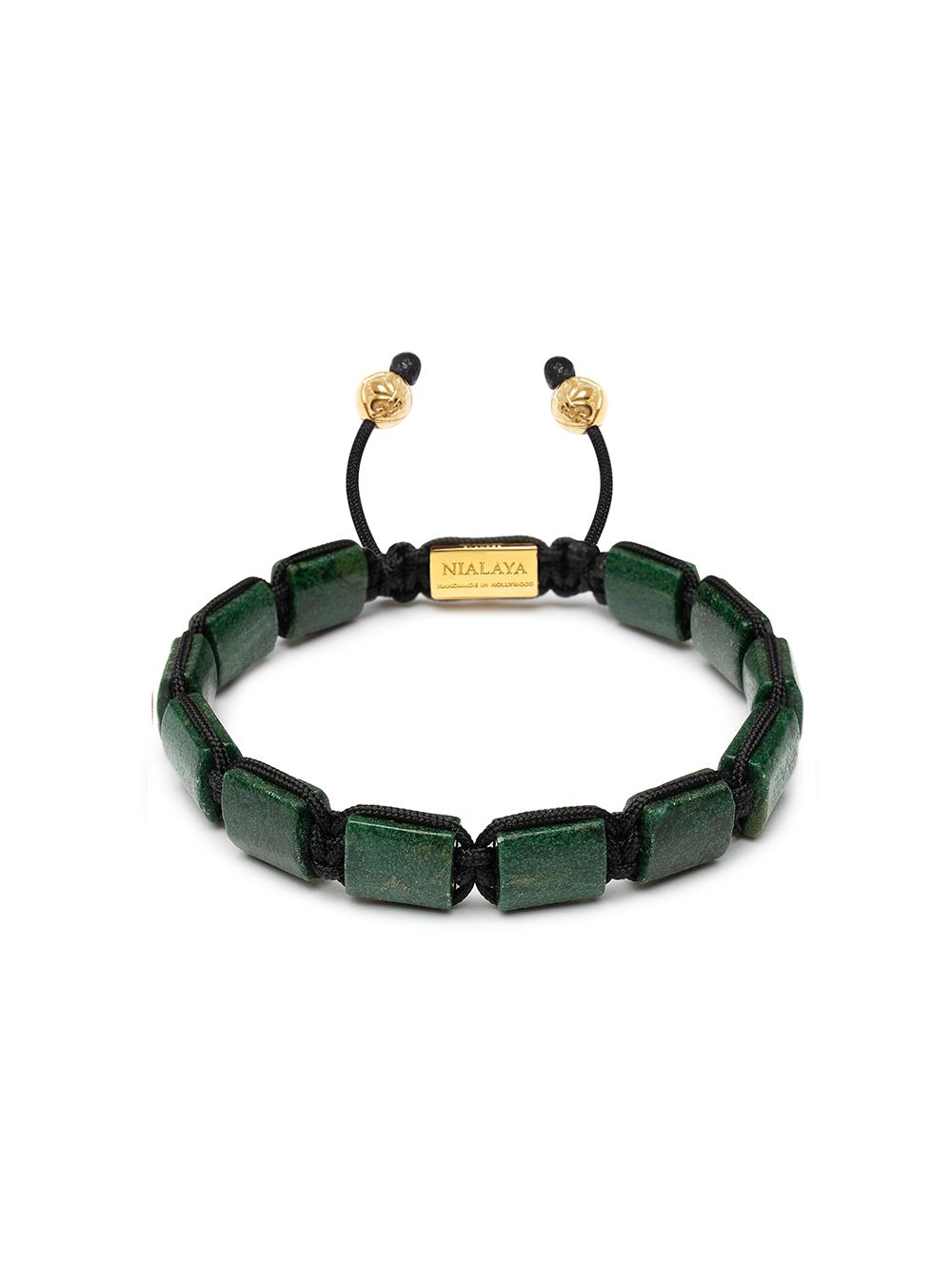 Nialaya Jewelry 宝石缀饰串珠手链 - 绿色