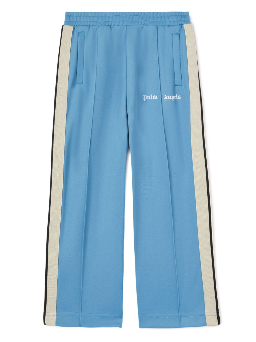 Palm Angels Kids logo运动裤 - 蓝色