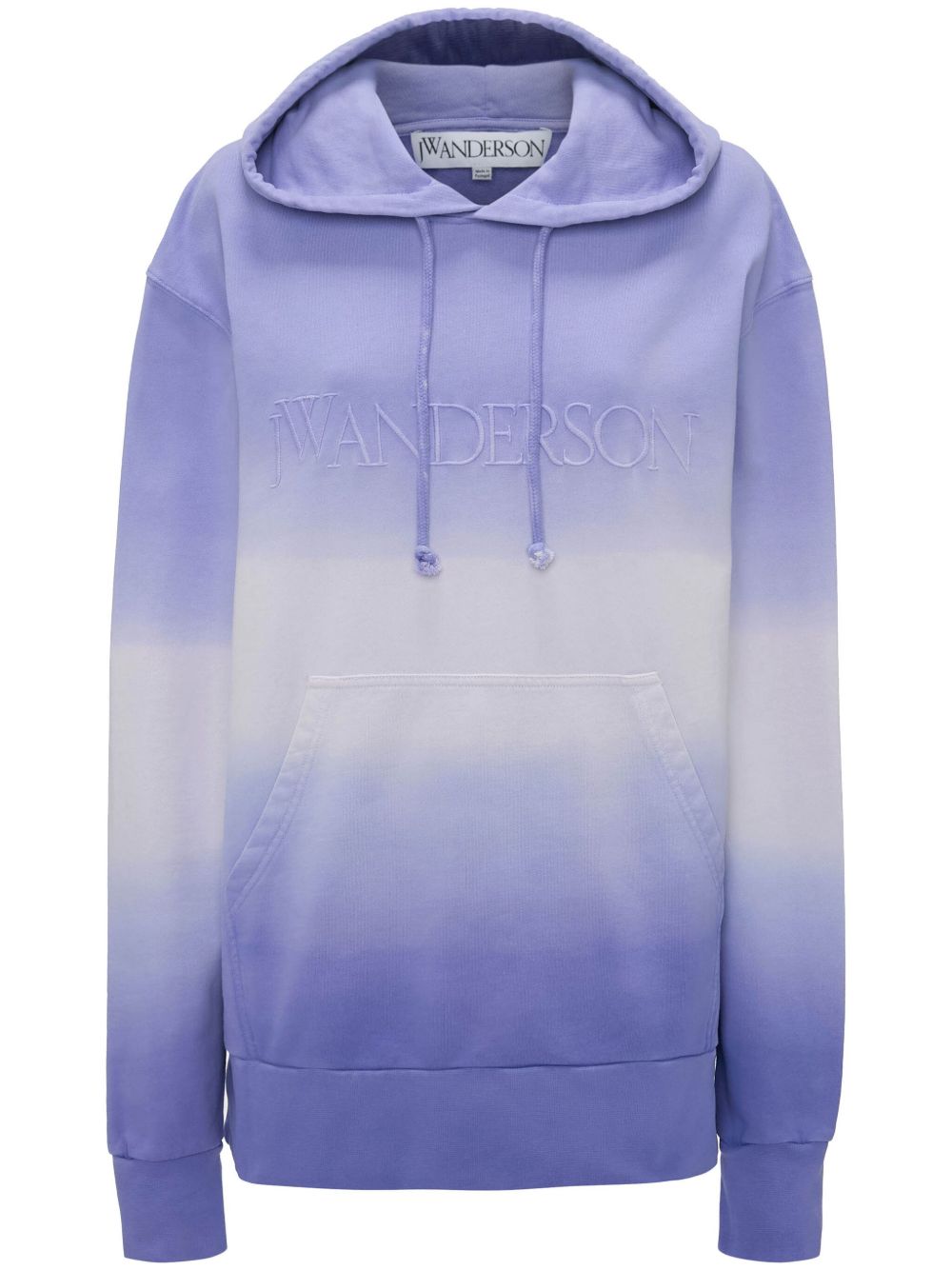 JW Anderson logo刺绣渐色连帽衫 - 紫色