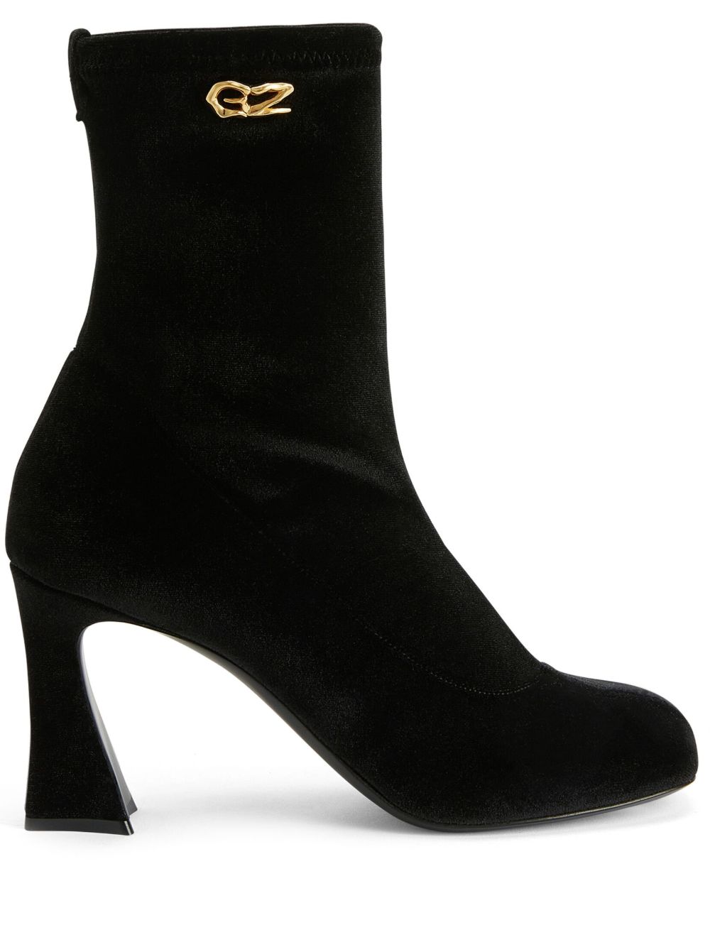 Giuseppe Zanotti Alethaa 皮质高跟及踝靴 - 黑色