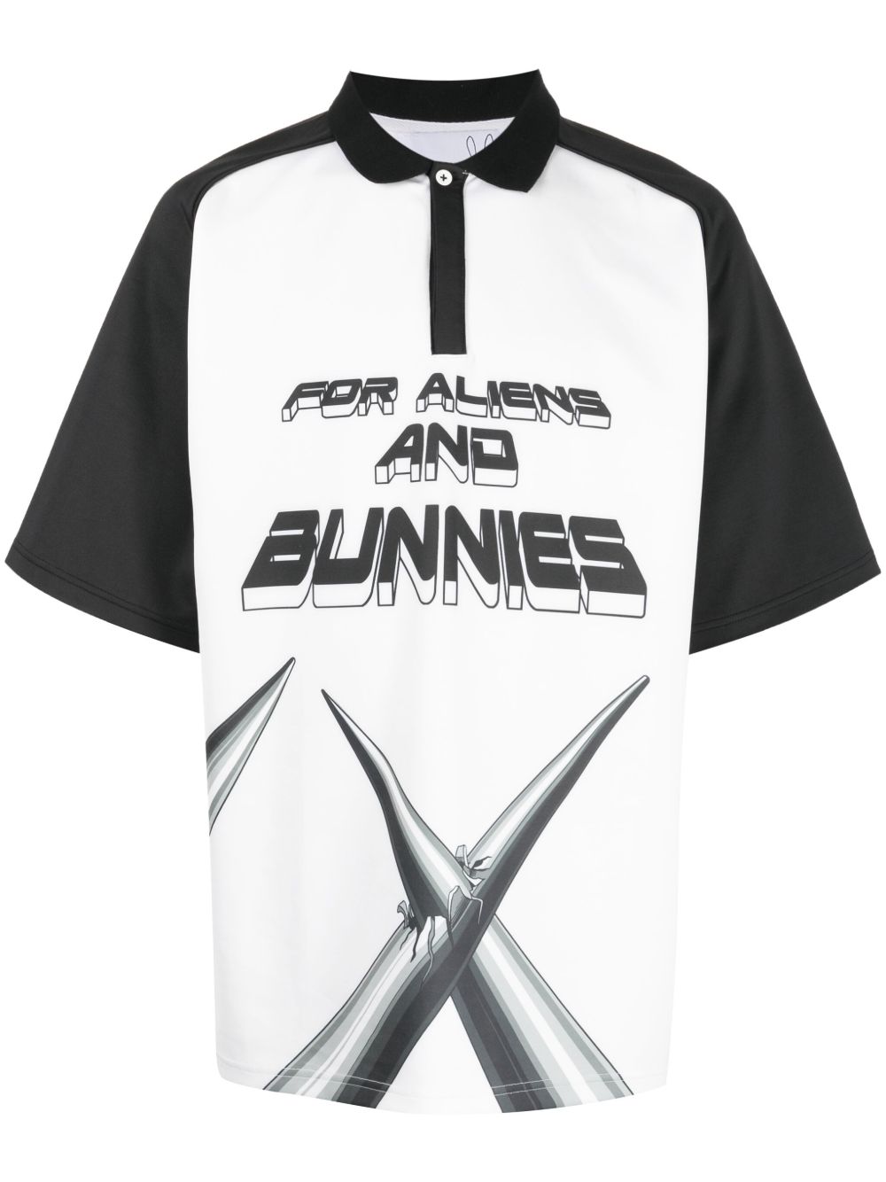 Natasha Zinko Techno For Aliens And Bunnies polo衫 - 白色