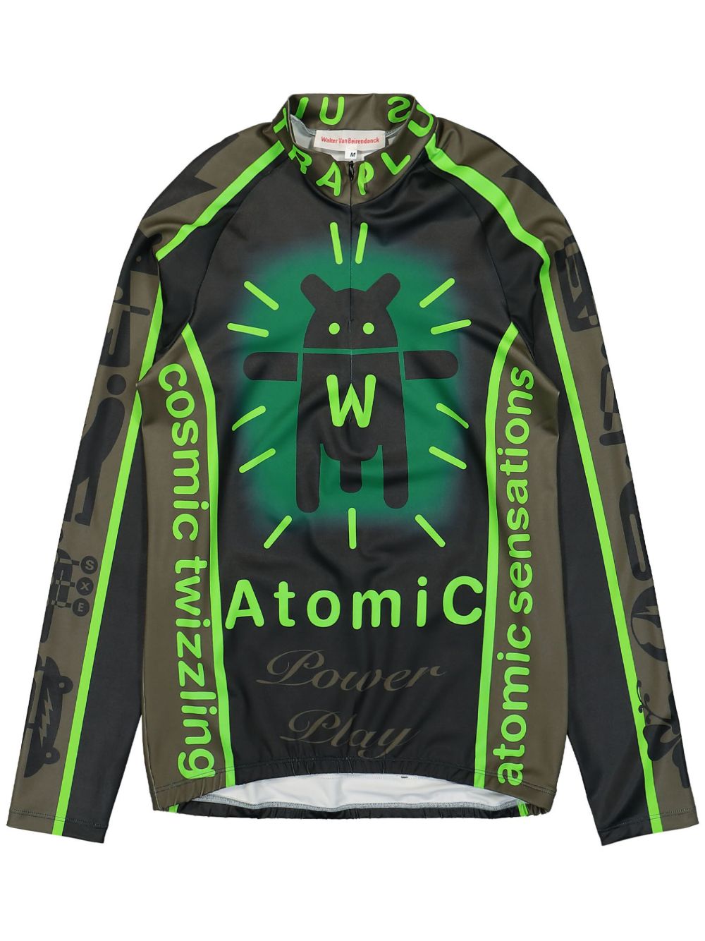 Walter Van Beirendonck Atomic 骑行上衣 - 黑色