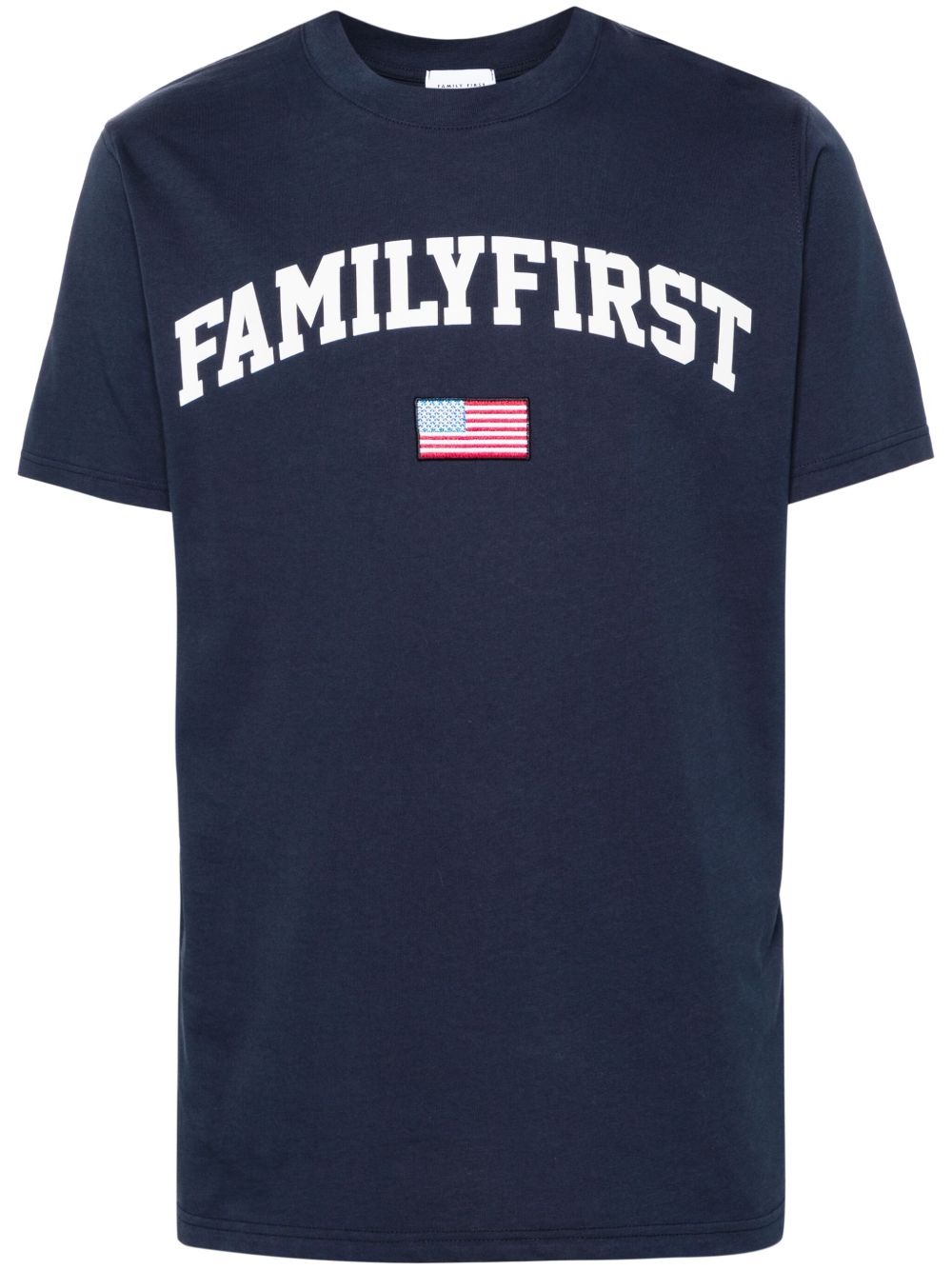 Family First College 棉T恤 - 蓝色