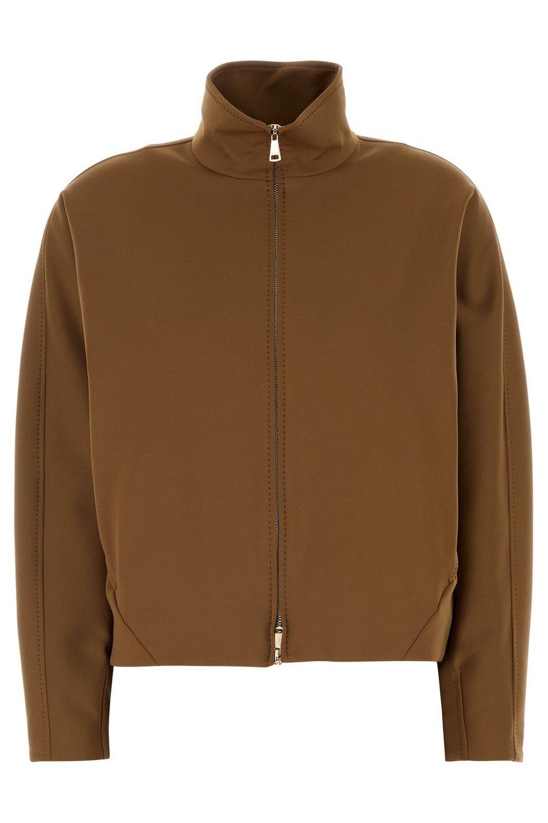Max Mara Zip-up High Neck Jacket