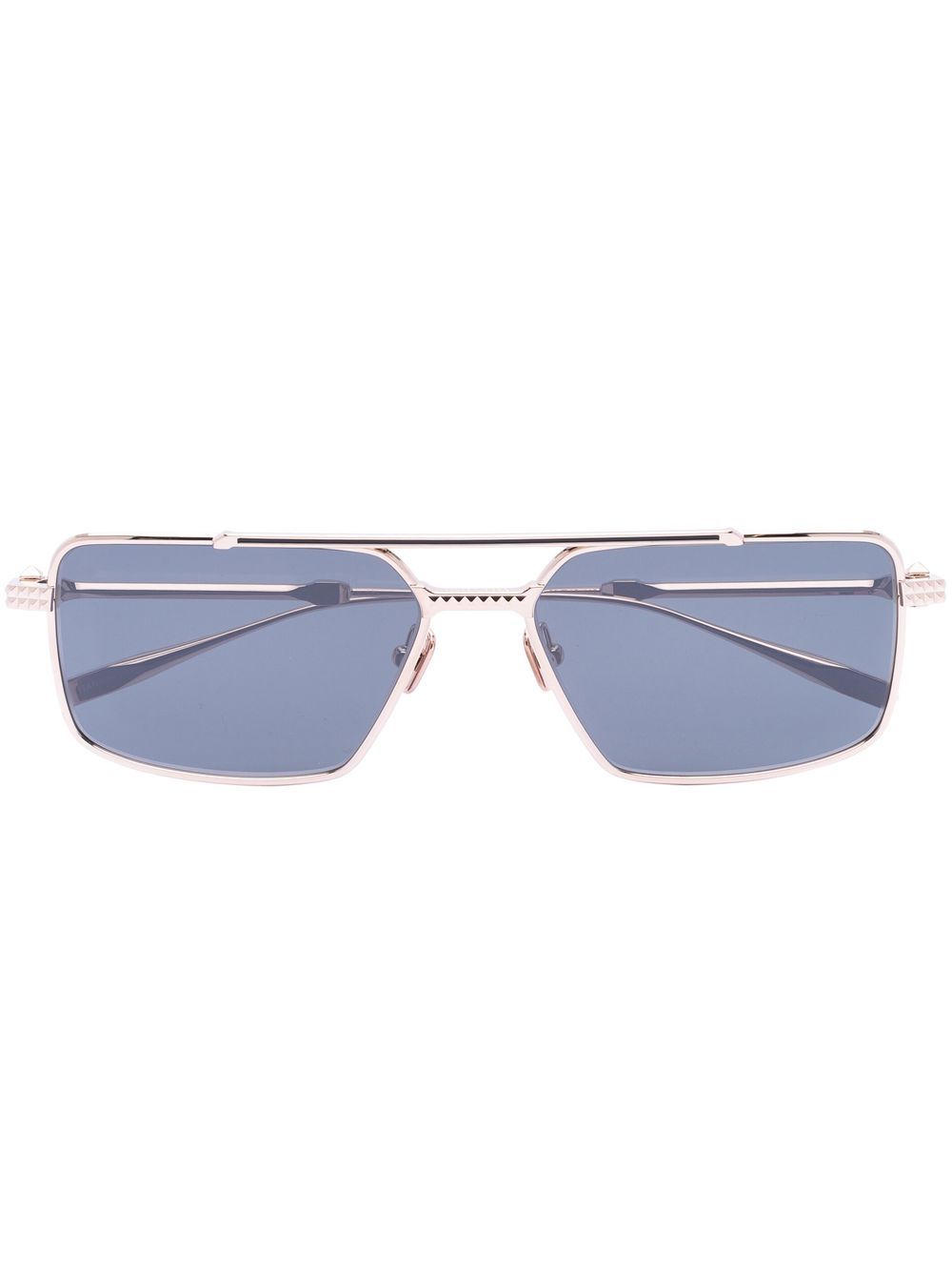VALENTINO GARAVANI EYEWEAR 方框太阳眼镜 - 金色