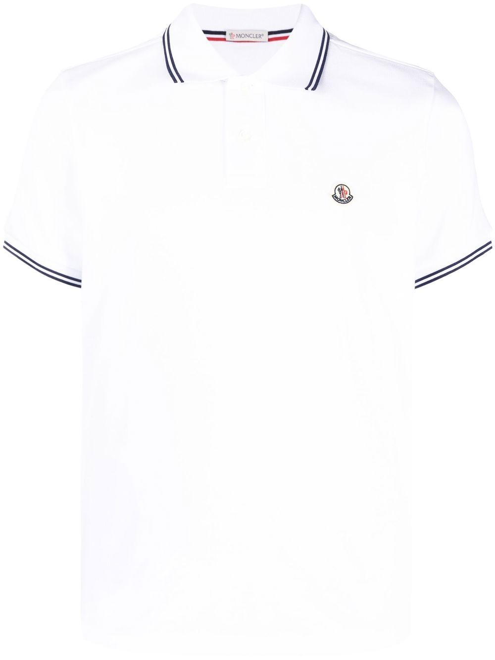 Moncler 标贴polo衫 - 白色