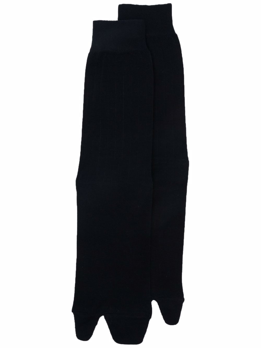 Maison Margiela Tabi 及膝针织袜 - 蓝色