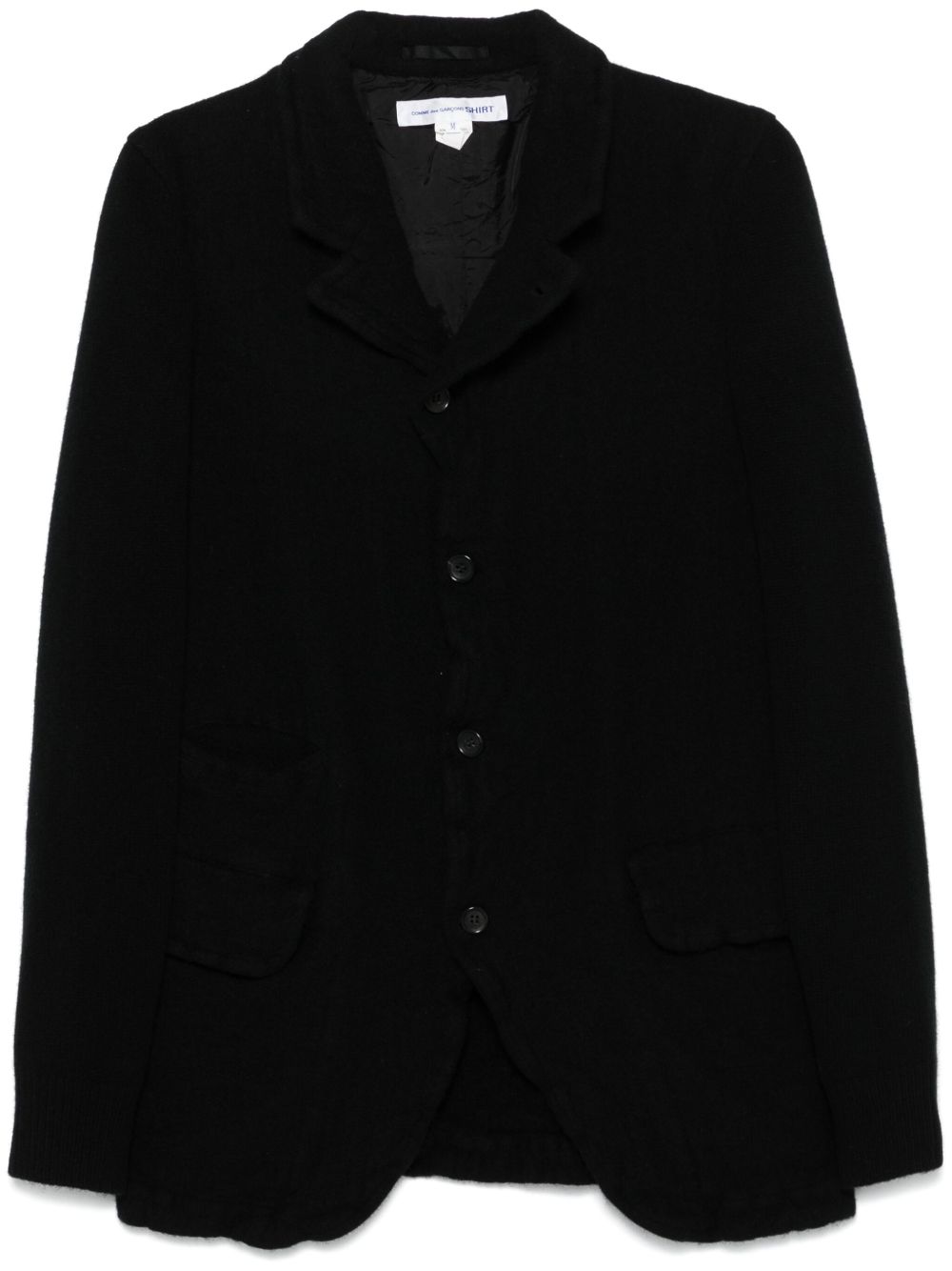 Comme Des Garçons Shirt 针织西装夹克 - 黑色