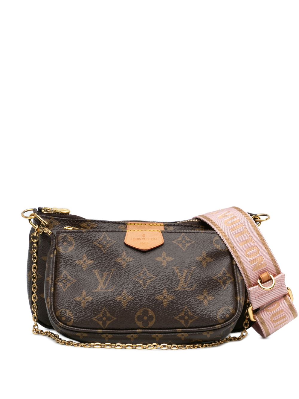 Louis Vuitton Pre-Owned Monogram Multi Pochette Accessoires 斜挎包（2000年典藏款） - 褐色