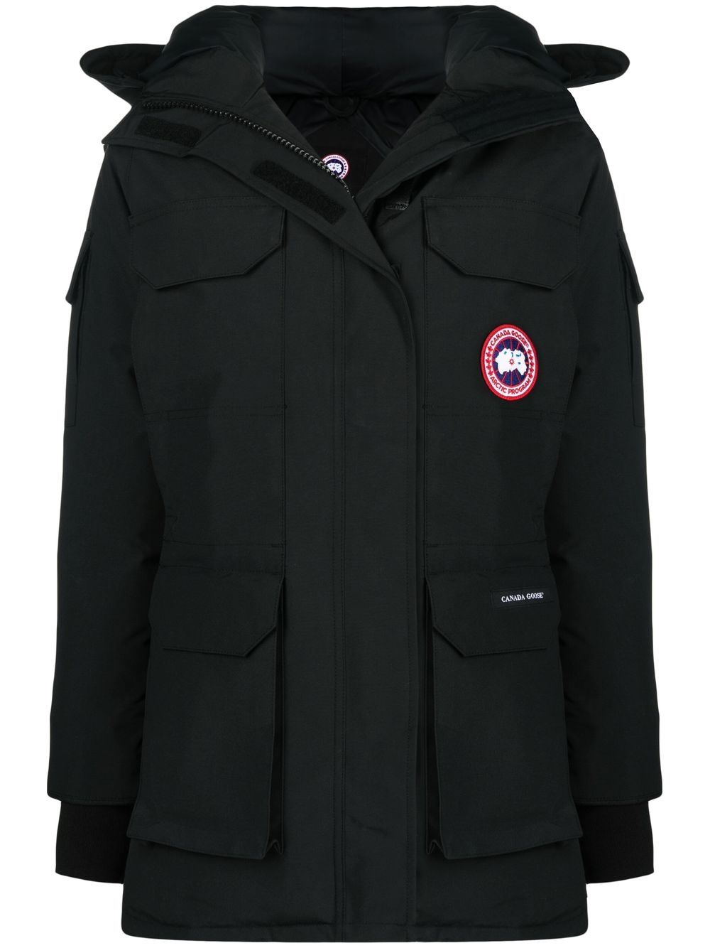 Canada Goose 连帽填充派克大衣 - 黑色
