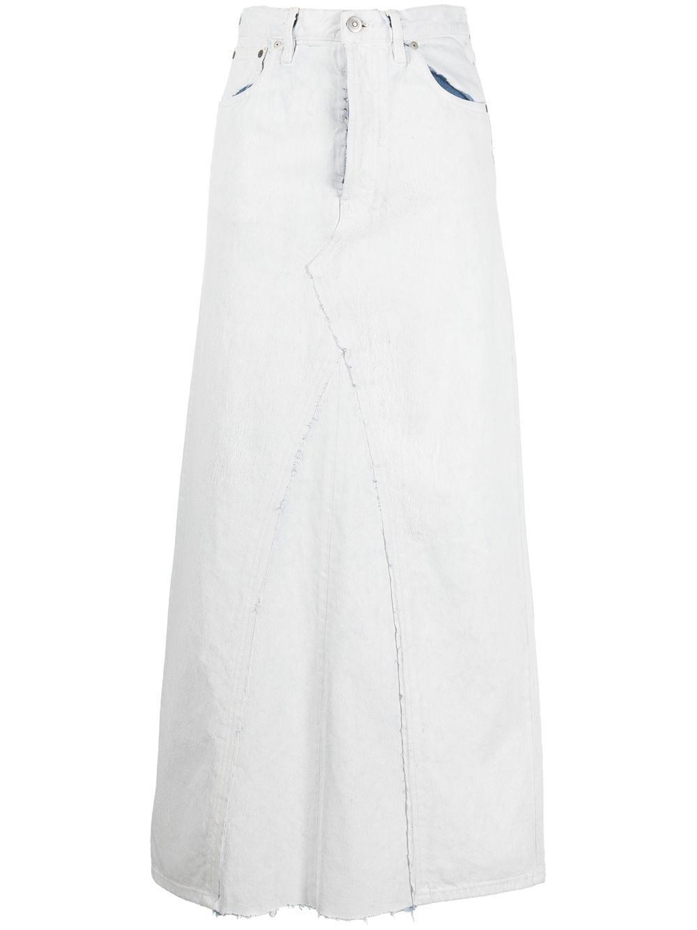 Maison Margiela 马丁·马吉拉时装屋 中长牛仔半身裙 - 白色