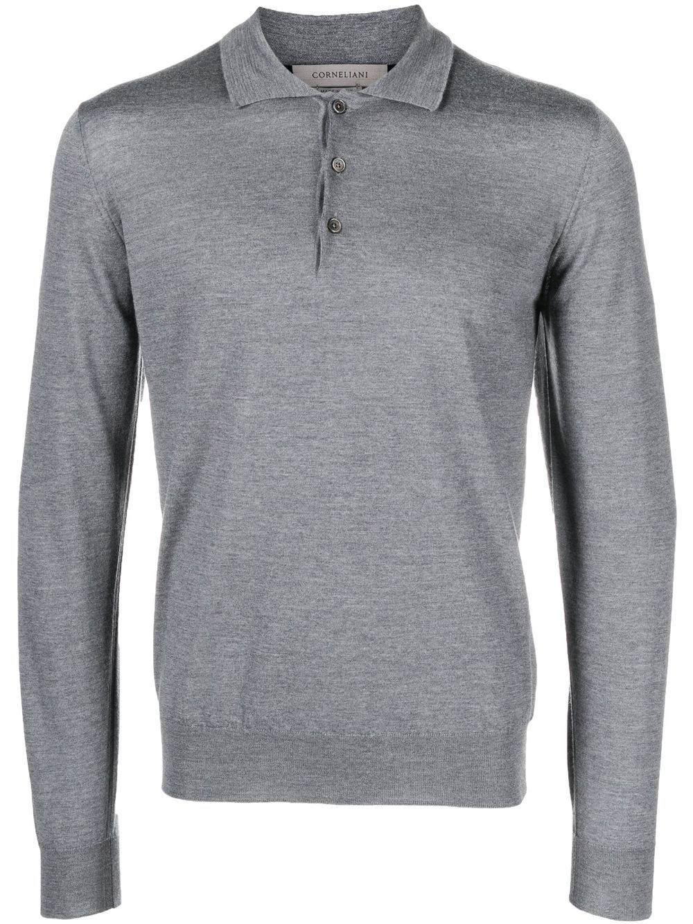 Corneliani 初剪羊毛polo衫 - 灰色