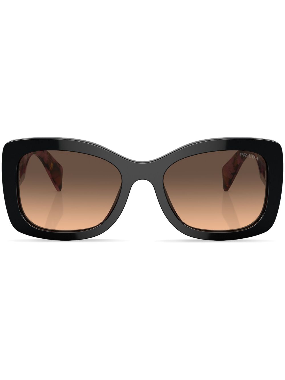 Prada Eyewear logo方框太阳眼镜 - 紫色