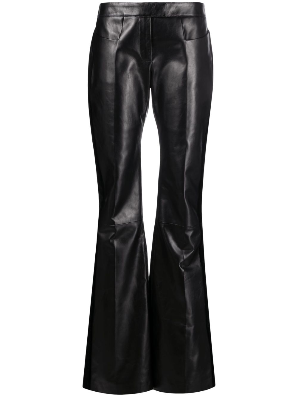 TOM FORD 皮质喇叭裤 - 黑色