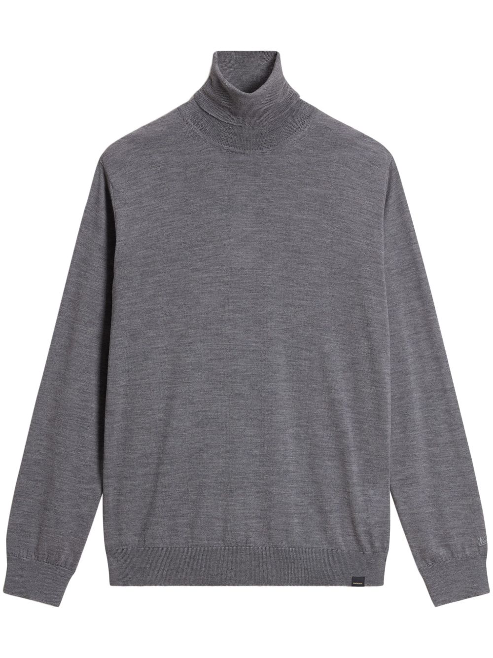 Woolrich 高领初剪羊毛毛衣 - 灰色