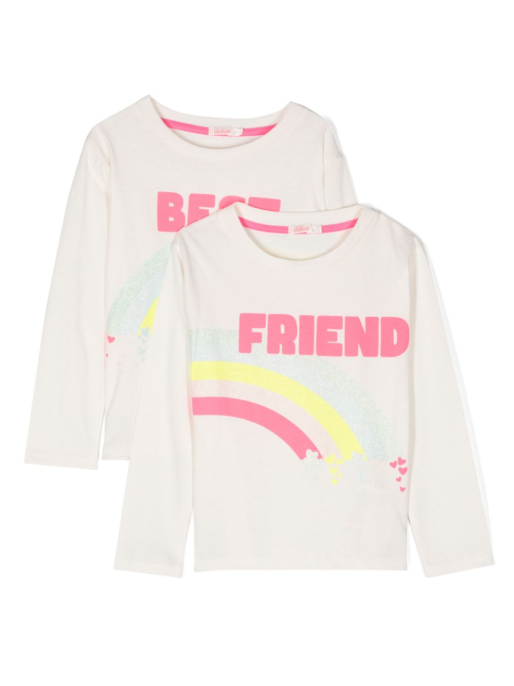 Billieblush Best Friend 印花T恤（两件装） - 白色