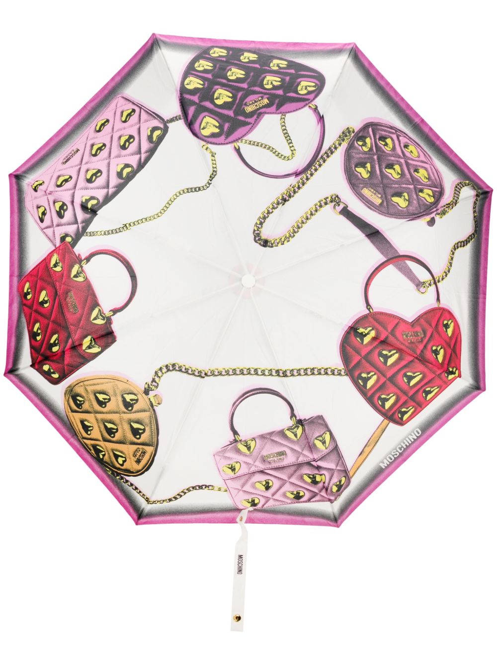 Moschino 插画印花折叠伞 - 中性色