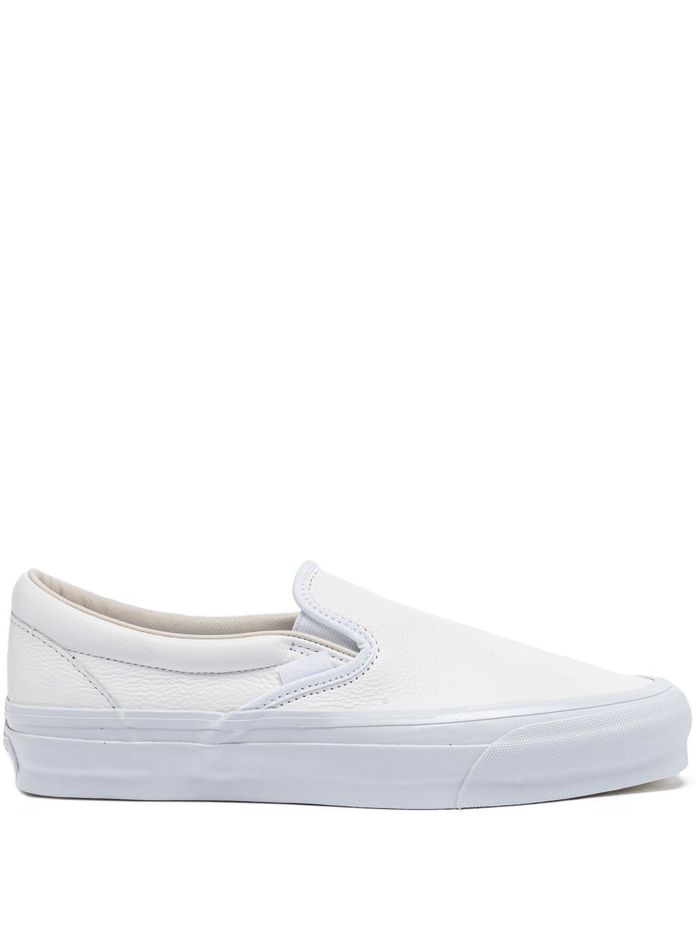 Vans 经典皮质套穿式运动鞋 - 白色