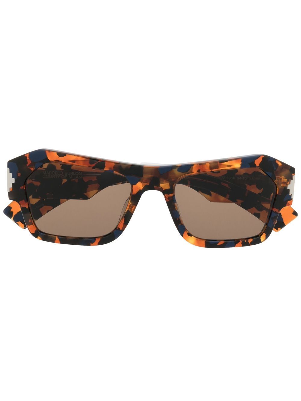 Marcelo Burlon County of Milan Eyewear Cardo 玳瑁纹太阳眼镜 - 褐色