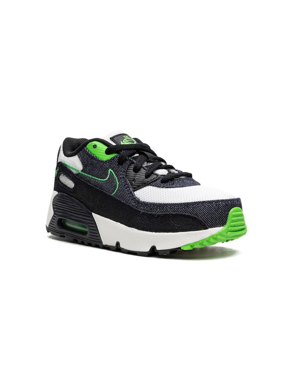 Nike Kids Air Max 90 Scream Green 运动鞋 - 黑色