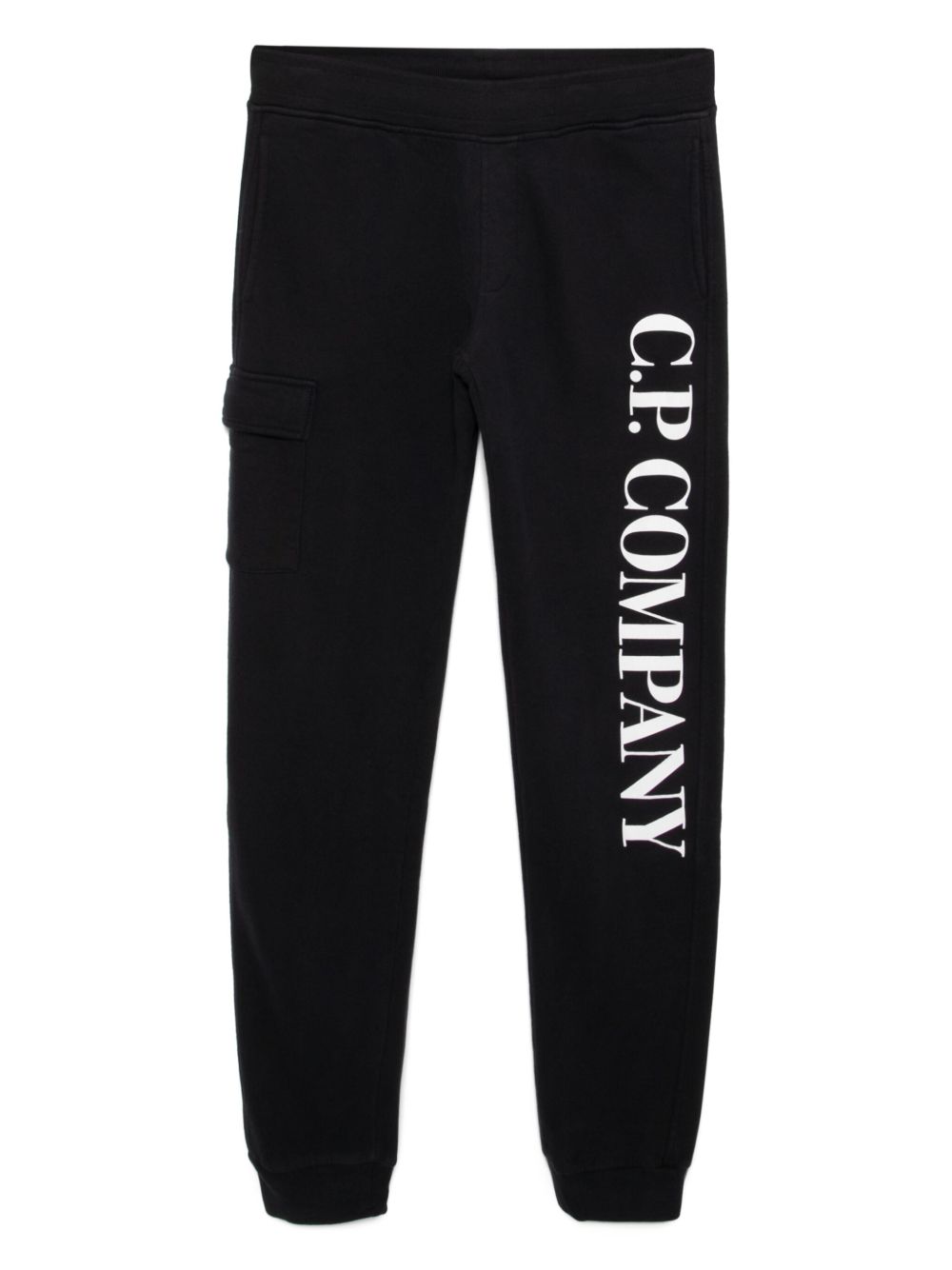 C.P. Company Kids logo印花长裤 - 蓝色