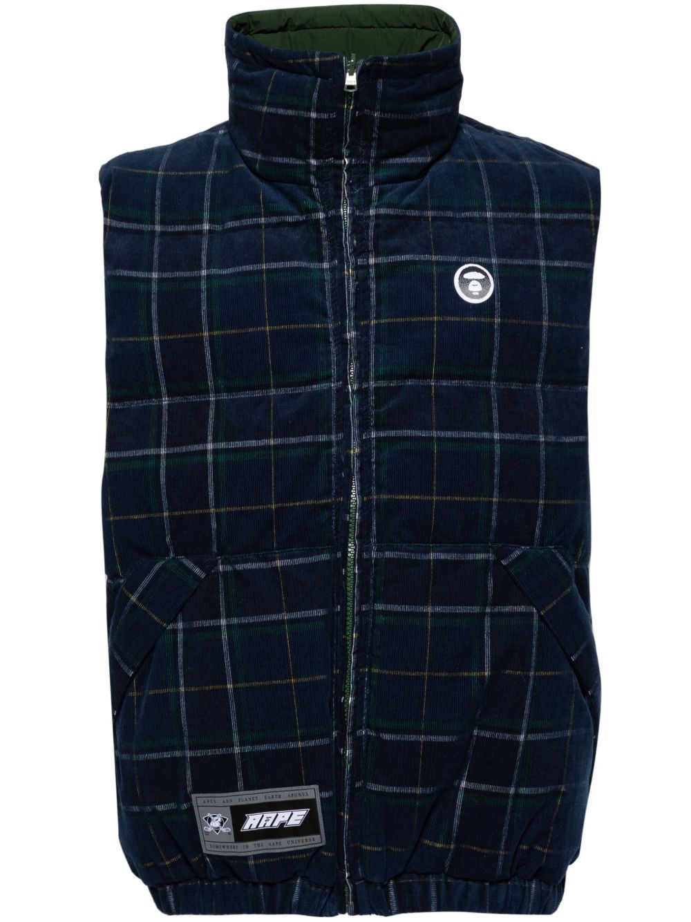 AAPE BY *A BATHING APE® 双面填充马甲 - 蓝色