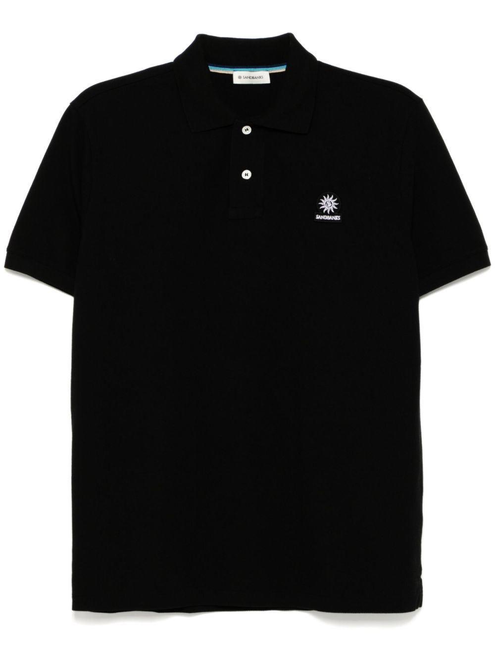 SANDBANKS logo徽章polo衫 - 黑色