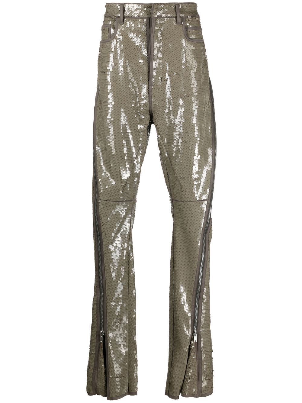 Rick Owens Bolan Banana 喇叭长裤 - 灰色