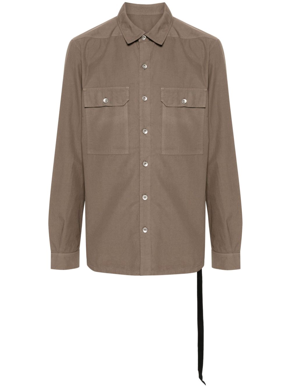 Rick Owens DRKSHDW 府绸衬衫 - 褐色