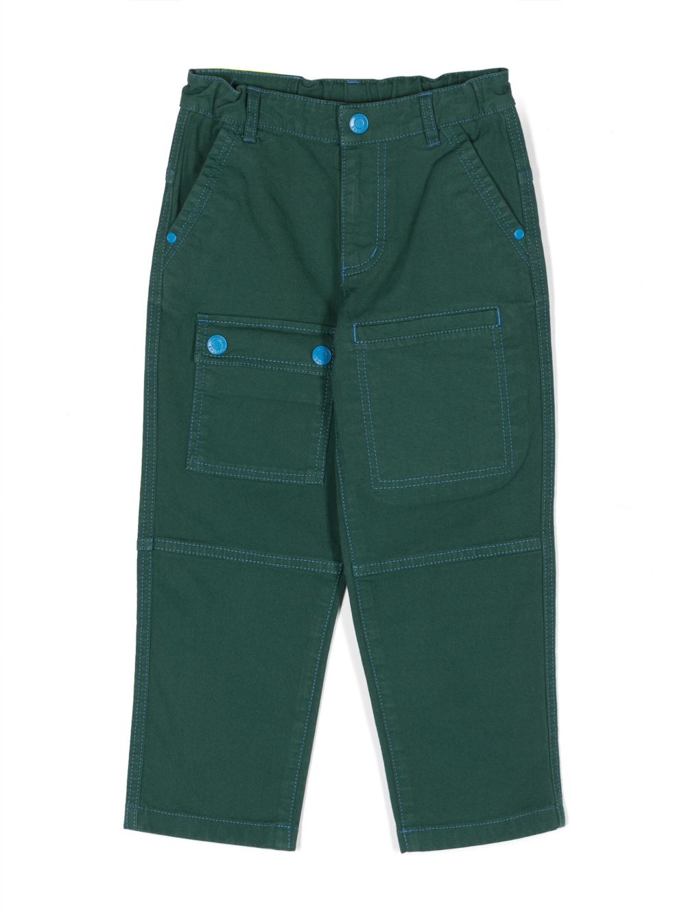 Marc Jacobs Kids 直筒工装裤 - 绿色