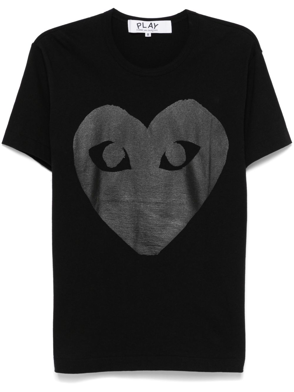 Comme Des Garçons Play 图案印花T恤 - 黑色