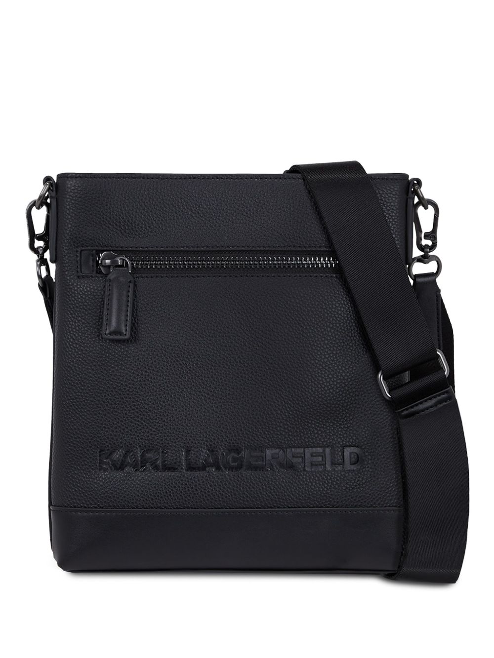 Karl Lagerfeld Essential 斜挎包 - 黑色