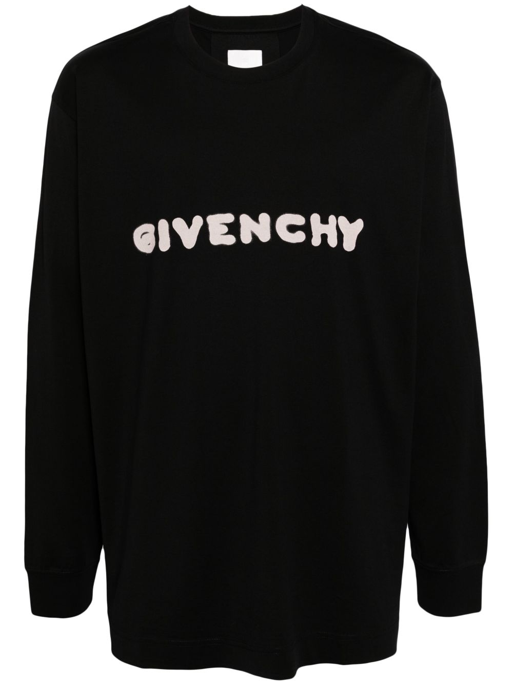 Givenchy logo印花棉T恤 - 黑色