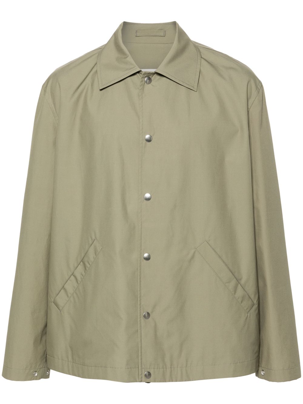 Jil Sander logo印花夹克 - 绿色