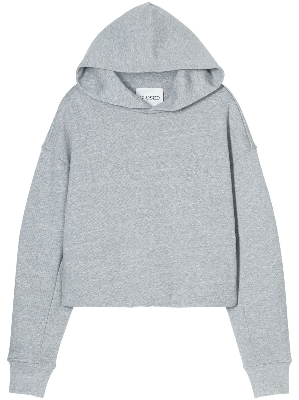 Closed Folded Hem 连帽衫 - 灰色