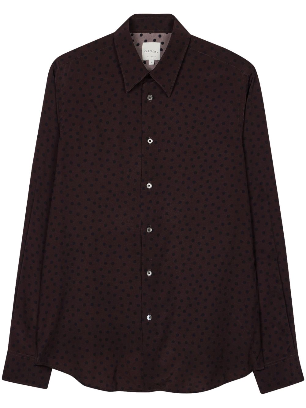 Paul Smith Blur Polka 印花衬衫 - 褐色