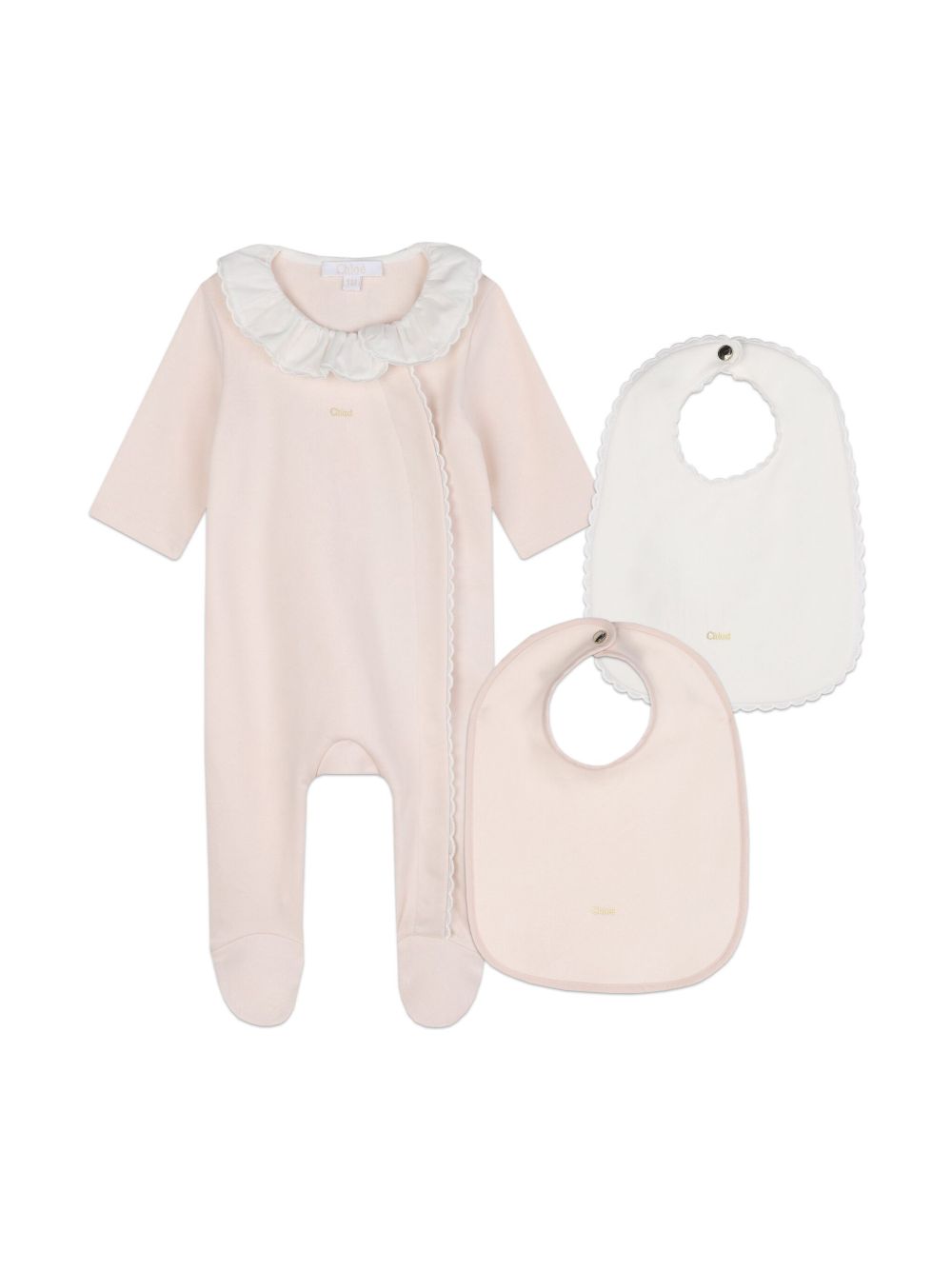 Chloé Kids 棉睡衣衬衫 - 粉色