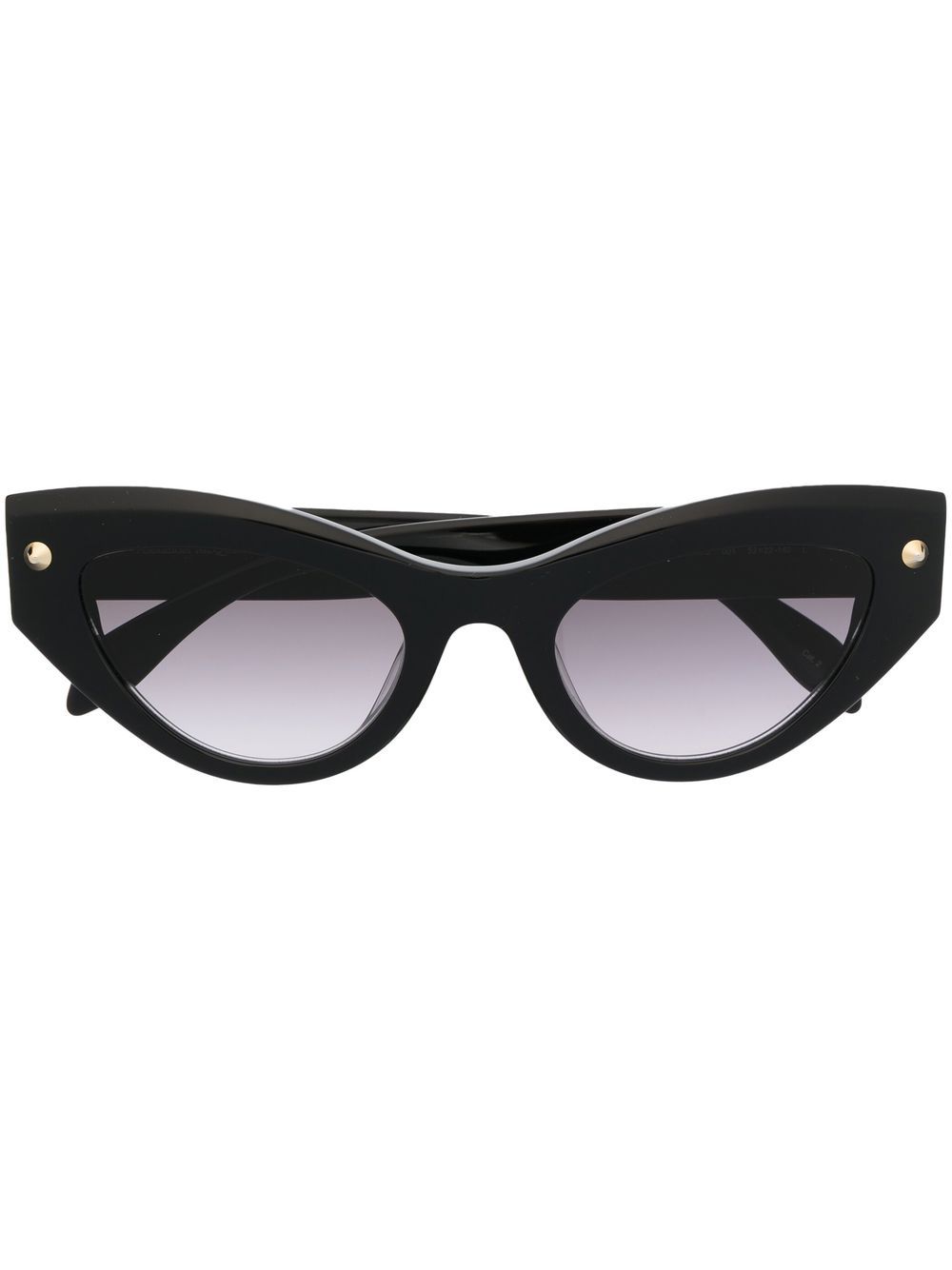 Alexander McQueen Eyewear 猫眼框太阳眼镜 - 黑色