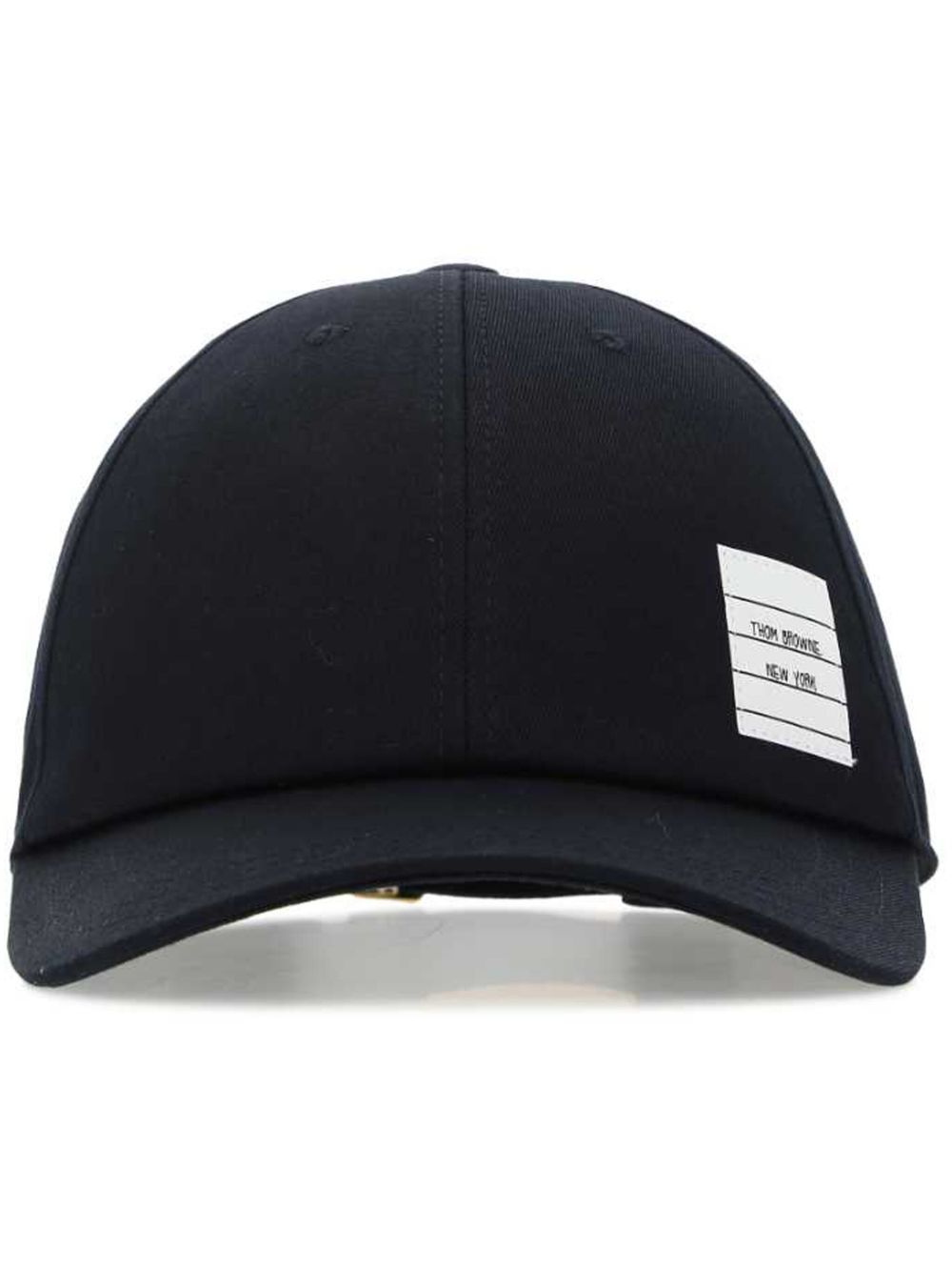 Thom Browne 斜纹布六片拼接棒球帽 - 蓝色