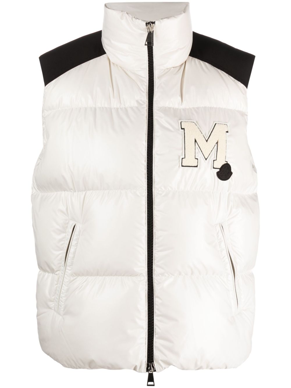Moncler 标贴填充马甲 - 白色