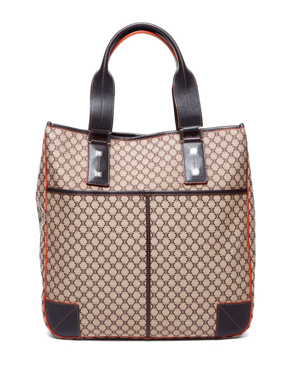 Céline Pre-Owned Macadam 帆布手提包（典藏款） - 褐色