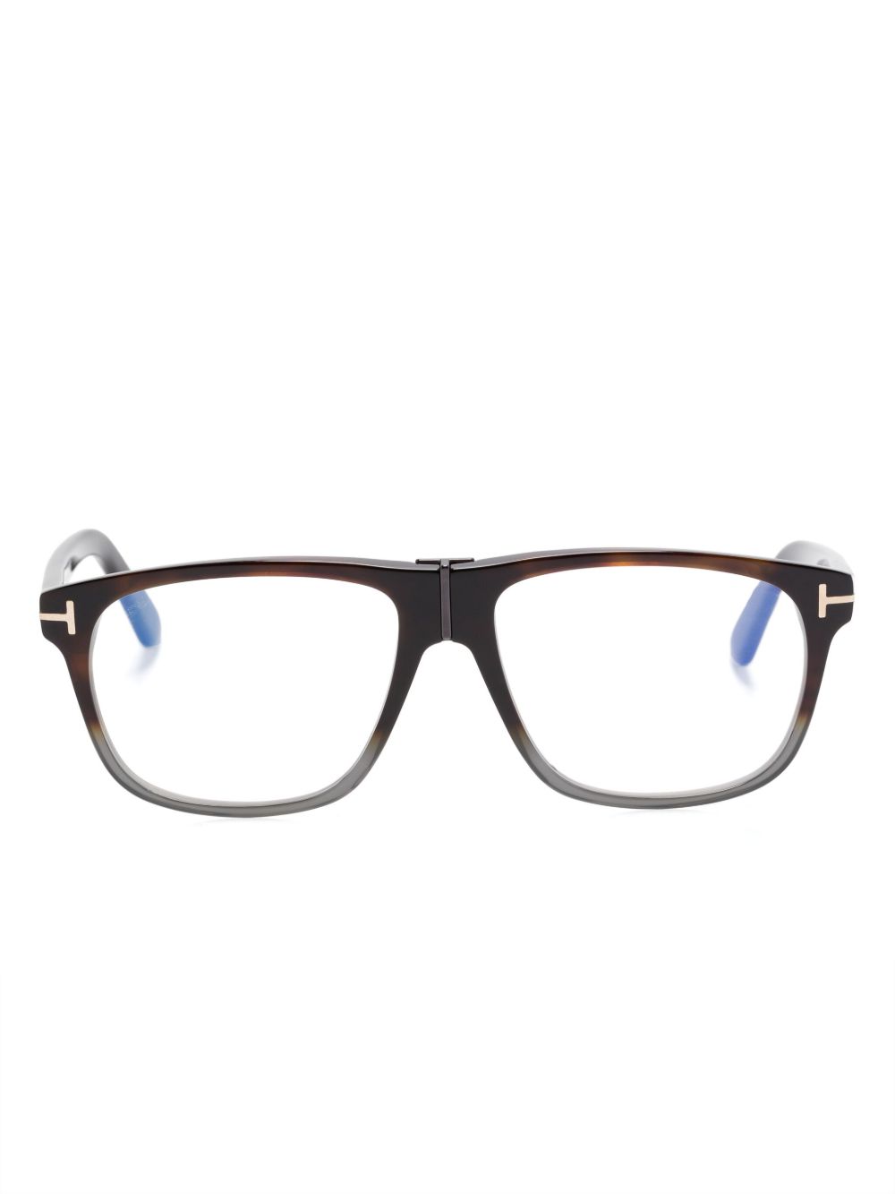 TOM FORD Eyewear 方框眼镜 - 褐色