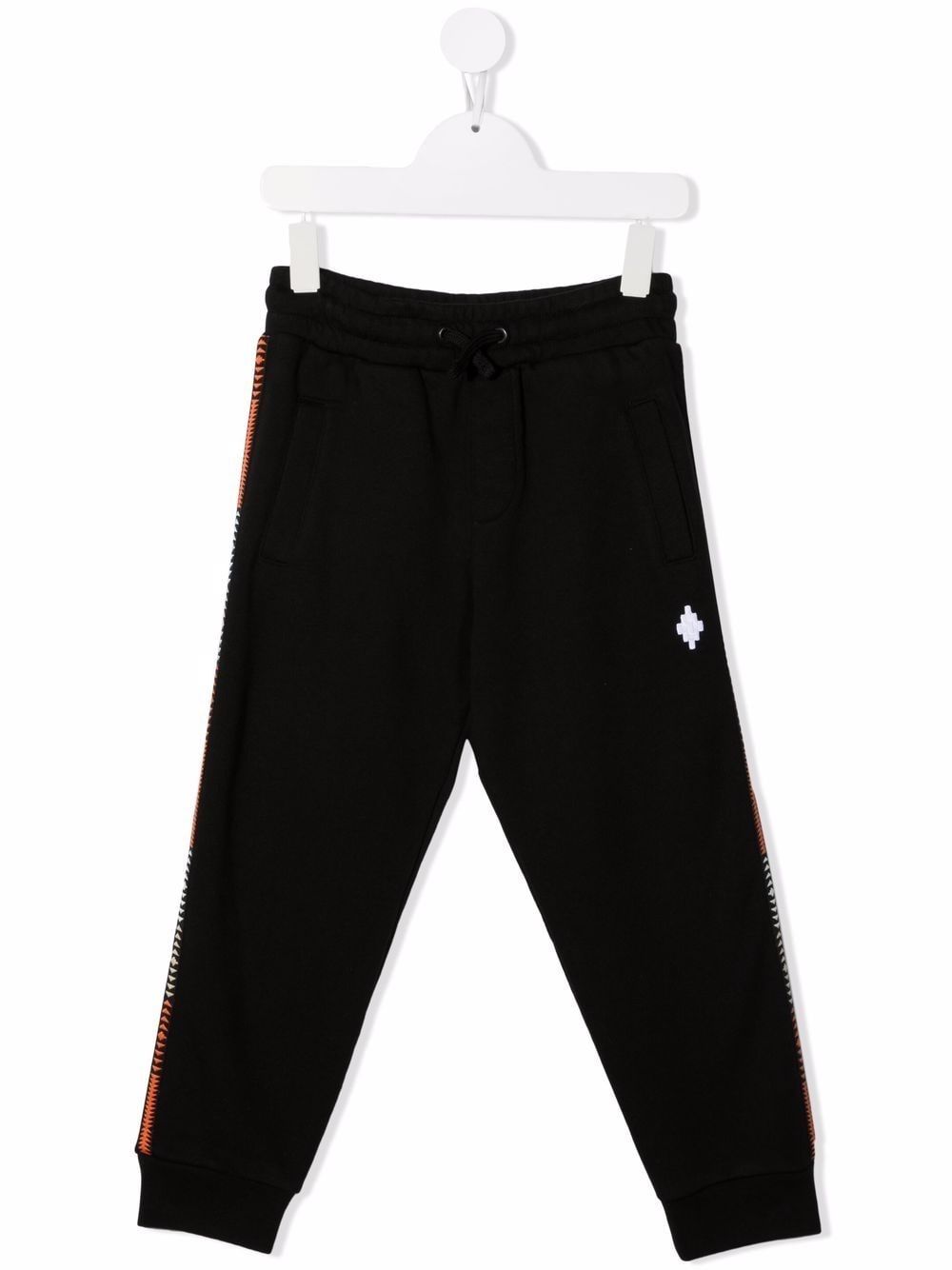 Marcelo Burlon County Of Milan Kids 交叉织带运动裤 - 黑色