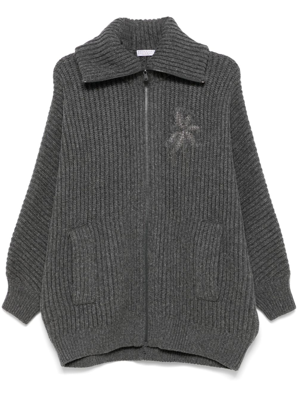Brunello Cucinelli 羊绒开衫 - 灰色