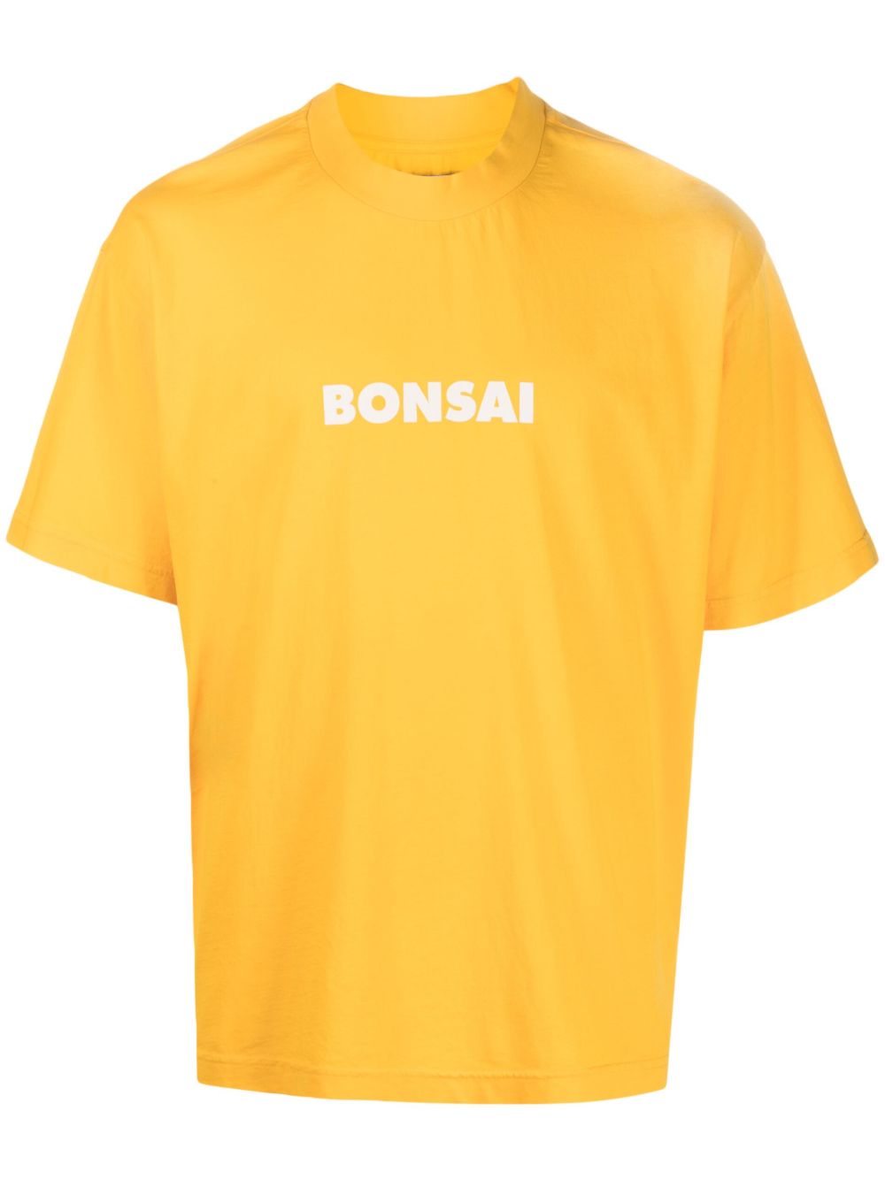 Bonsai logo印花T恤 - 橘色